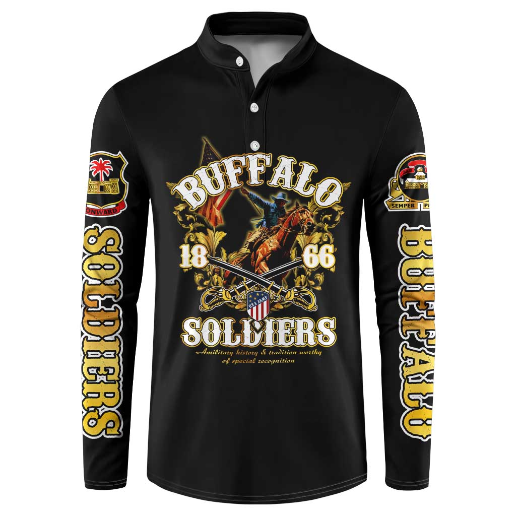 Buffalo Soldiers 1866-1944 Button Sweatshirt American Legend