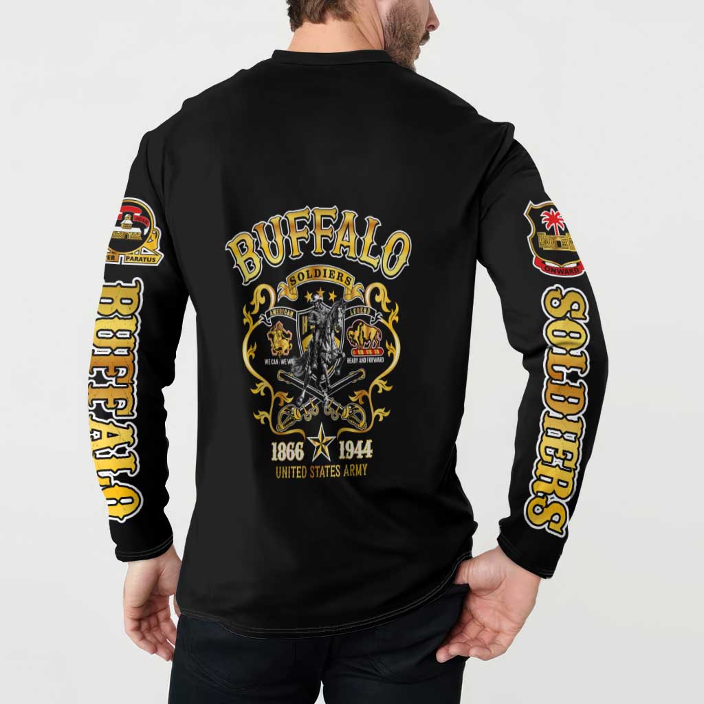 Buffalo Soldiers 1866-1944 Button Sweatshirt American Legend