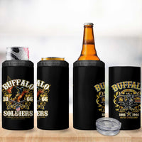 Buffalo Soldiers 1866-1944 4 in 1 Can Cooler Tumbler American Legend