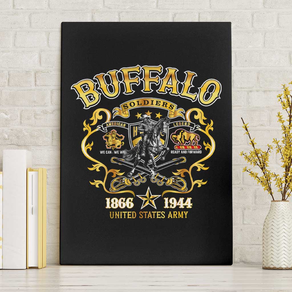 Buffalo Soldiers 1866-1944 Canvas Wall Art American Legend
