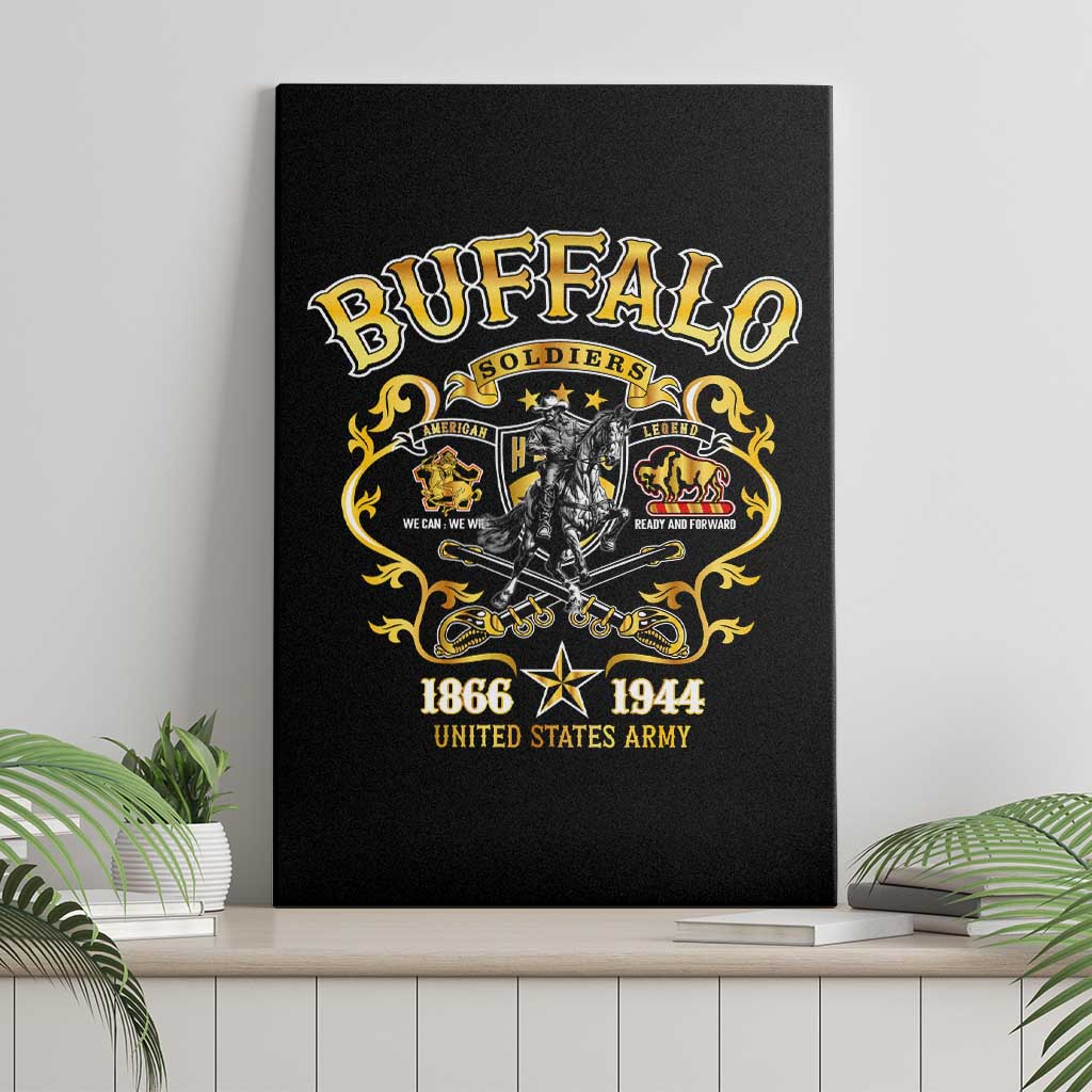 Buffalo Soldiers 1866-1944 Canvas Wall Art American Legend