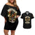 Buffalo Soldiers 1866-1944 Couples Matching Off Shoulder Short Dress and Hawaiian Shirt American Legend