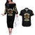 Buffalo Soldiers 1866-1944 Couples Matching Off The Shoulder Long Sleeve Dress and Hawaiian Shirt American Legend