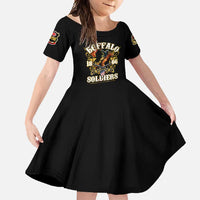 Buffalo Soldiers 1866-1944 Family Matching Mermaid Dress and Hawaiian Shirt American Legend