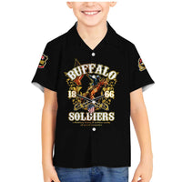 Buffalo Soldiers 1866-1944 Family Matching Mermaid Dress and Hawaiian Shirt American Legend