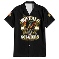 Buffalo Soldiers 1866-1944 Family Matching Off The Shoulder Long Sleeve Dress and Hawaiian Shirt American Legend