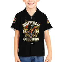Buffalo Soldiers 1866-1944 Family Matching Summer Maxi Dress and Hawaiian Shirt American Legend