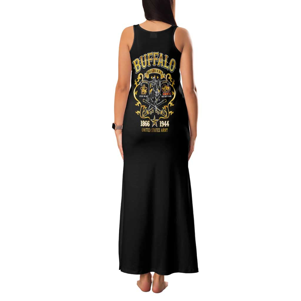 Buffalo Soldiers 1866-1944 Family Matching Tank Maxi Dress and Hawaiian Shirt American Legend