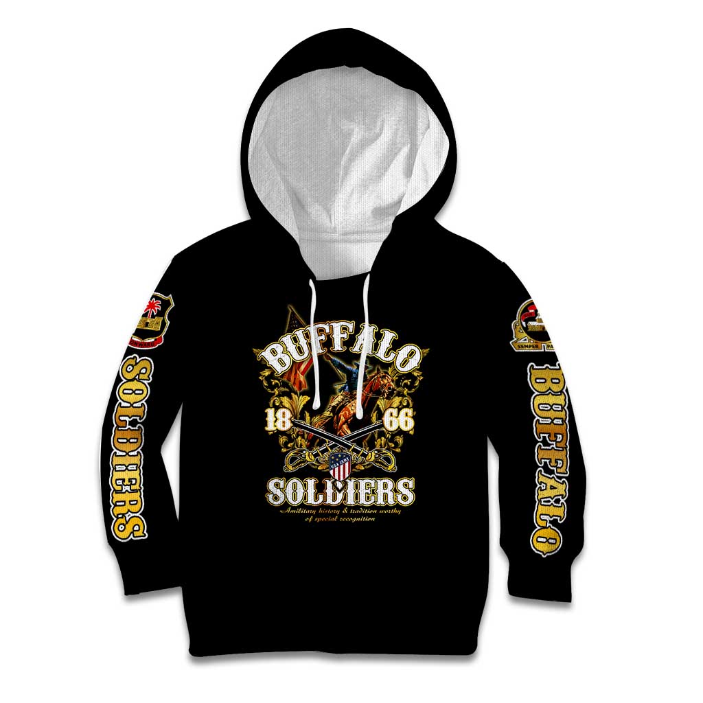 Buffalo Soldiers 1866-1944 Kid Hoodie American Legend