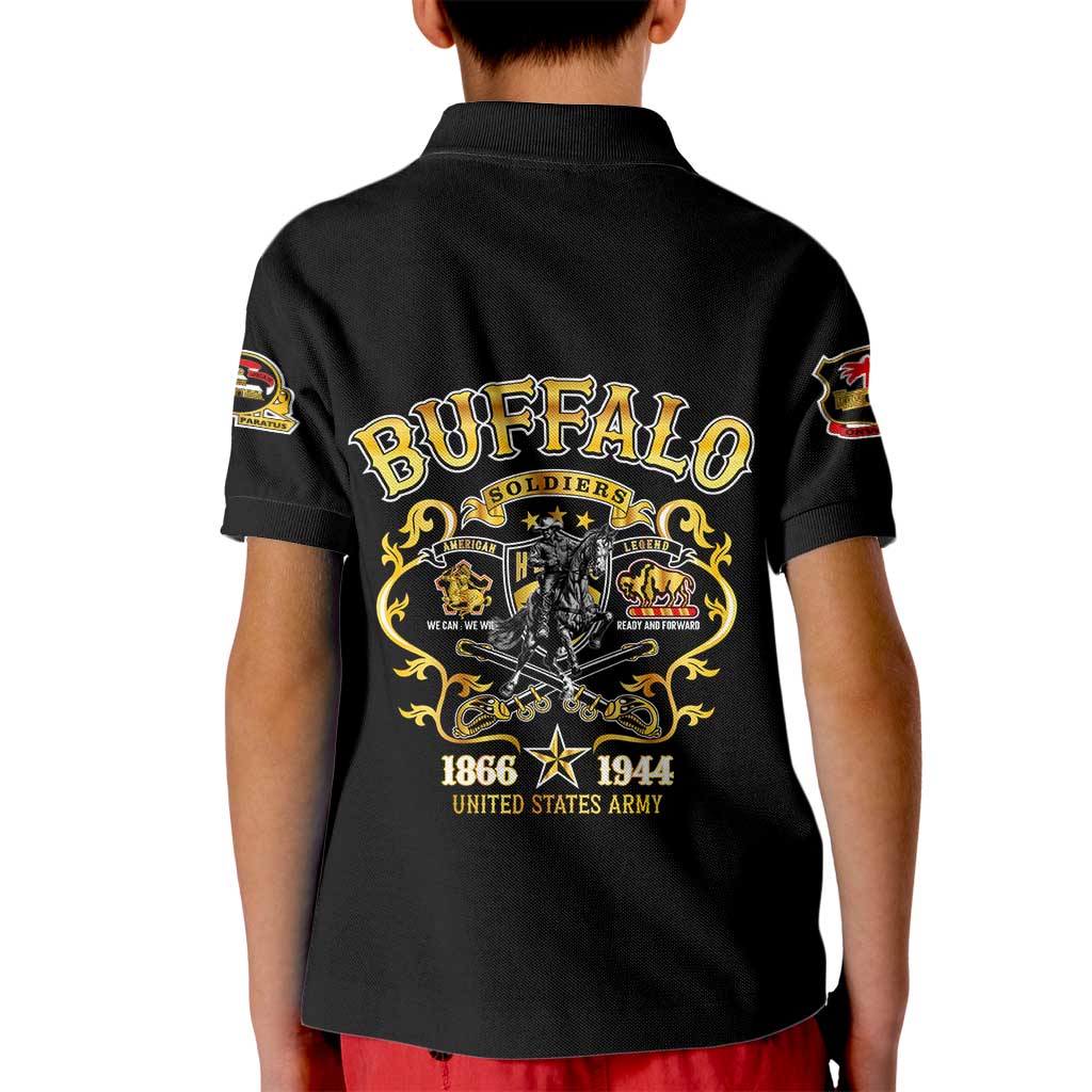 Buffalo Soldiers 1866-1944 Kid Polo Shirt American Legend
