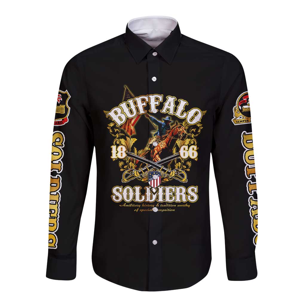 Buffalo Soldiers 1866-1944 Long Sleeve Button Shirt American Legend