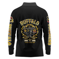 Buffalo Soldiers 1866-1944 Long Sleeve Polo Shirt American Legend