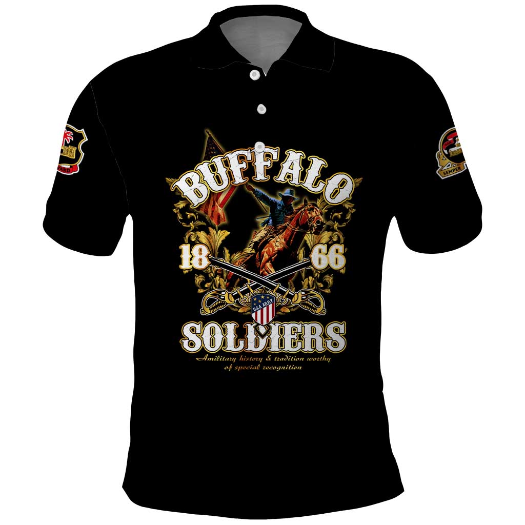 Buffalo Soldiers 1866-1944 Polo Shirt American Legend