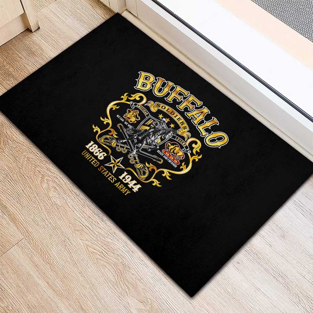Buffalo Soldiers 1866-1944 Rubber Doormat American Legend