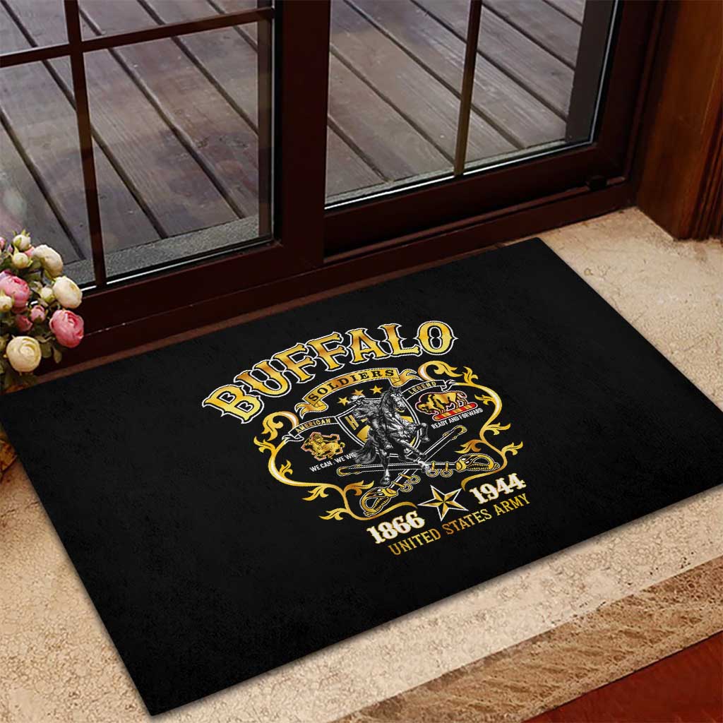 Buffalo Soldiers 1866-1944 Rubber Doormat American Legend