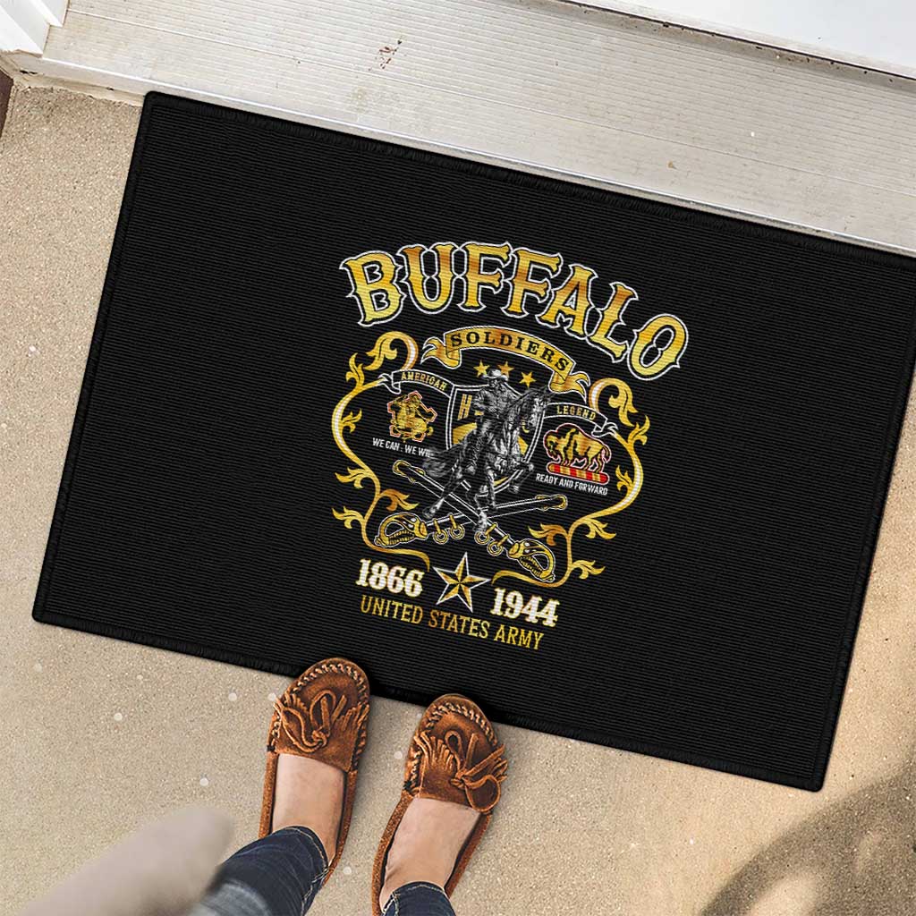 Buffalo Soldiers 1866-1944 Rubber Doormat American Legend