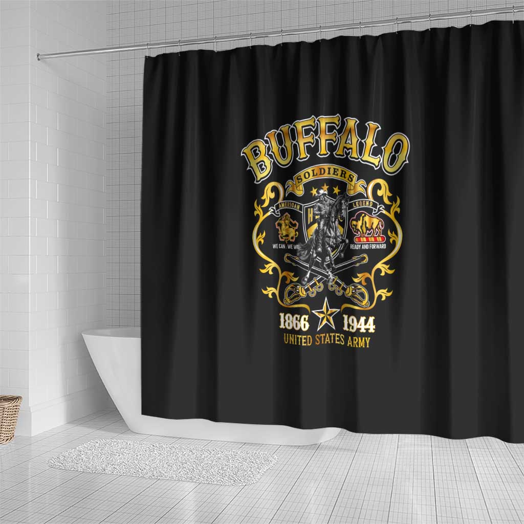 Buffalo Soldiers 1866-1944 Shower Curtain American Legend