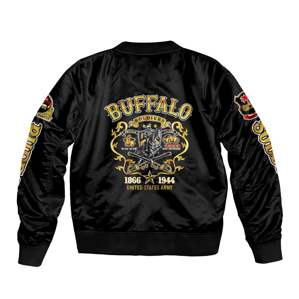 Buffalo Soldiers 1866-1944 Sleeve Zip Bomber Jacket American Legend