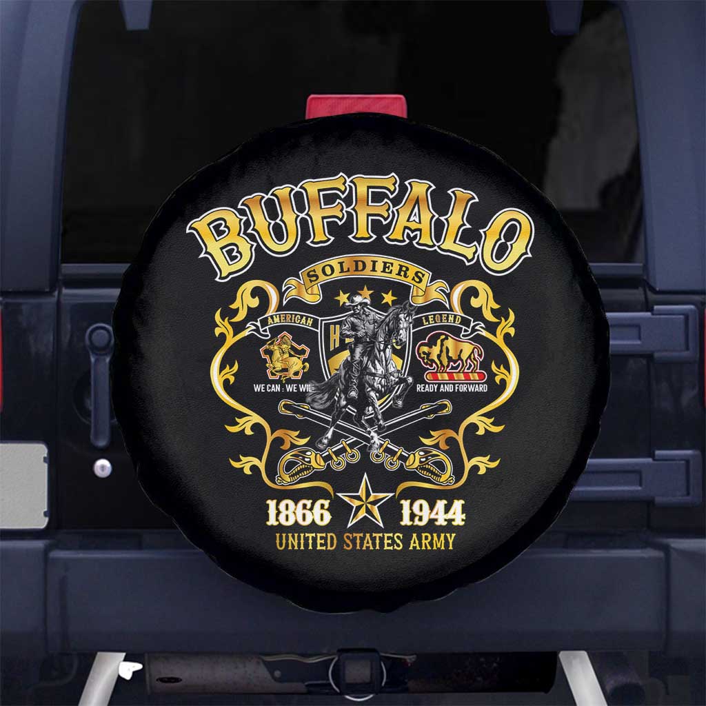 Buffalo Soldiers 1866-1944 Spare Tire Cover American Legend