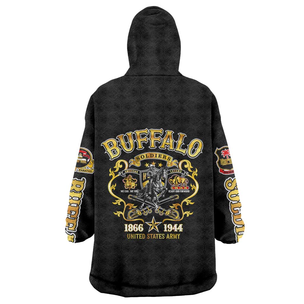 Buffalo Soldiers 1866-1944 Wearable Blanket Hoodie American Legend