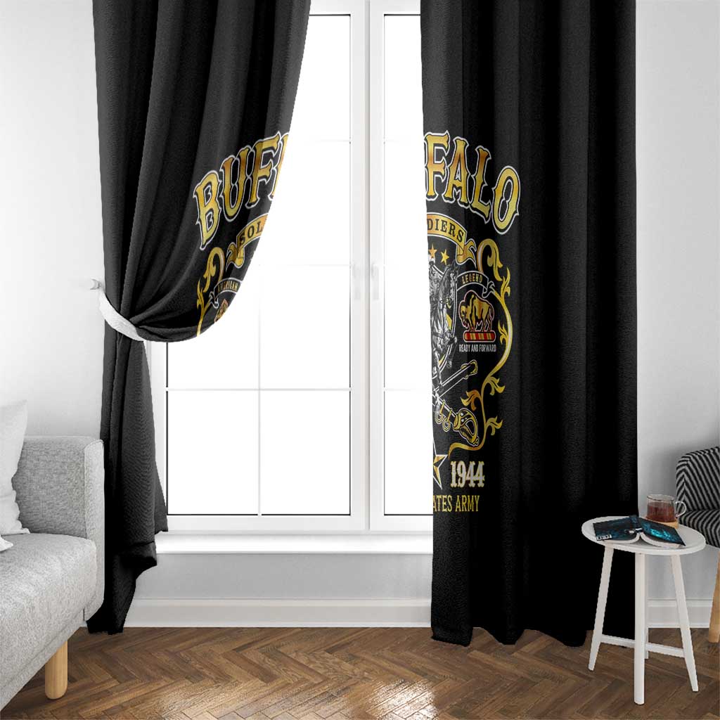 Buffalo Soldiers 1866-1944 Window Curtain American Legend