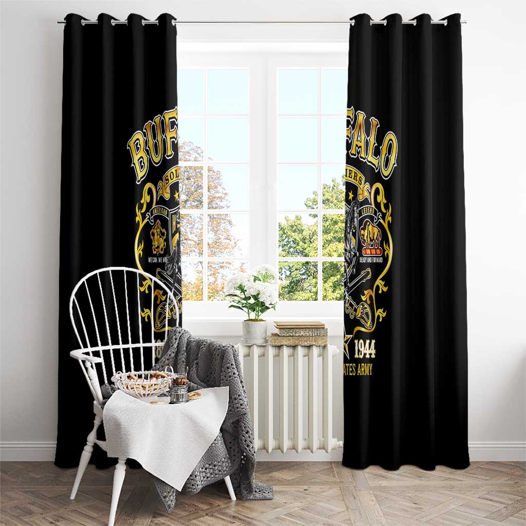 Buffalo Soldiers 1866-1944 Window Curtain American Legend