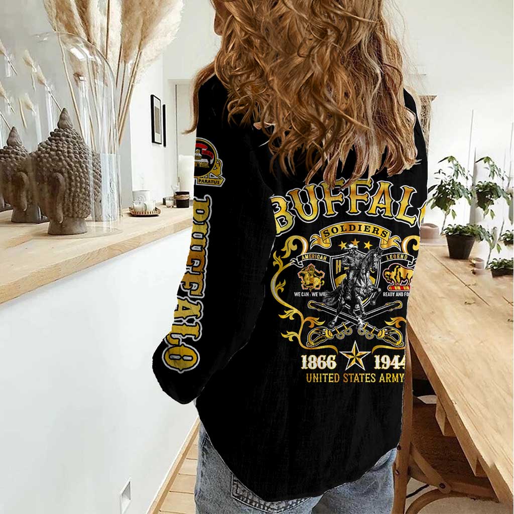 Buffalo Soldiers 1866-1944 Women Casual Shirt American Legend