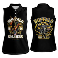 Buffalo Soldiers 1866-1944 Women Sleeveless Polo Shirt American Legend