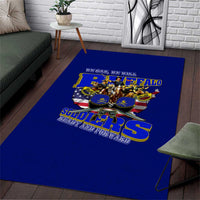 We Can We Will Buffalo Soldiers Area Rug Ready and Forward