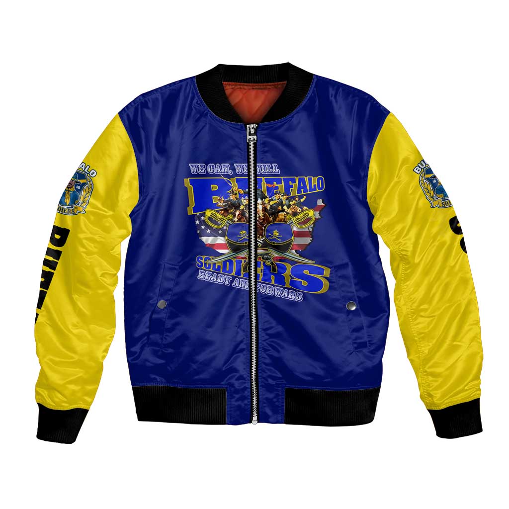 We Can We Will Buffalo Soldiers Bomber Jacket Ready and Forward
