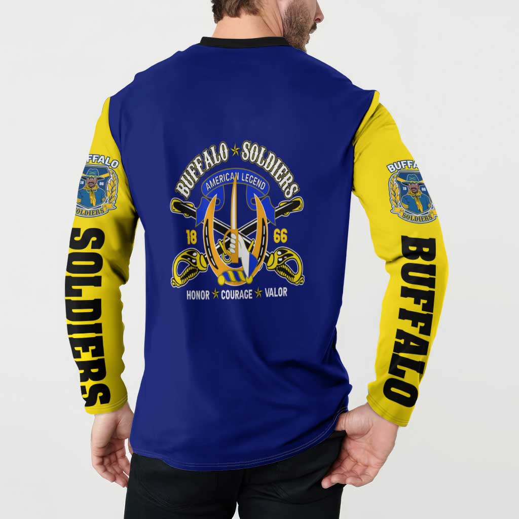 We Can We Will Buffalo Soldiers Button Sweatshirt Ready and Forward