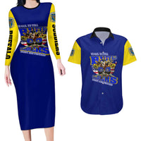 We Can We Will Buffalo Soldiers Couples Matching Long Sleeve Bodycon Dress and Hawaiian Shirt Ready and Forward