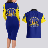 We Can We Will Buffalo Soldiers Couples Matching Long Sleeve Bodycon Dress and Hawaiian Shirt Ready and Forward