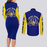 We Can We Will Buffalo Soldiers Couples Matching Long Sleeve Bodycon Dress and Long Sleeve Button Shirt Ready and Forward