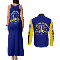 We Can We Will Buffalo Soldiers Couples Matching Tank Maxi Dress and Long Sleeve Button Shirt Ready and Forward