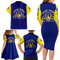 We Can We Will Buffalo Soldiers Family Matching Long Sleeve Bodycon Dress and Hawaiian Shirt Ready and Forward