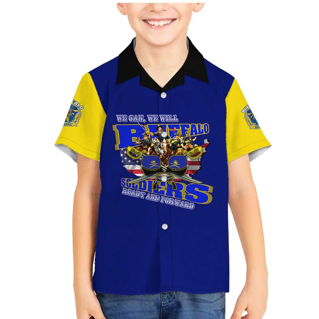 We Can We Will Buffalo Soldiers Family Matching Mermaid Dress and Hawaiian Shirt Ready and Forward