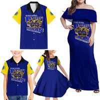 We Can We Will Buffalo Soldiers Family Matching Off Shoulder Maxi Dress and Hawaiian Shirt Ready and Forward