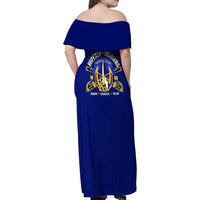 We Can We Will Buffalo Soldiers Family Matching Off Shoulder Maxi Dress and Hawaiian Shirt Ready and Forward