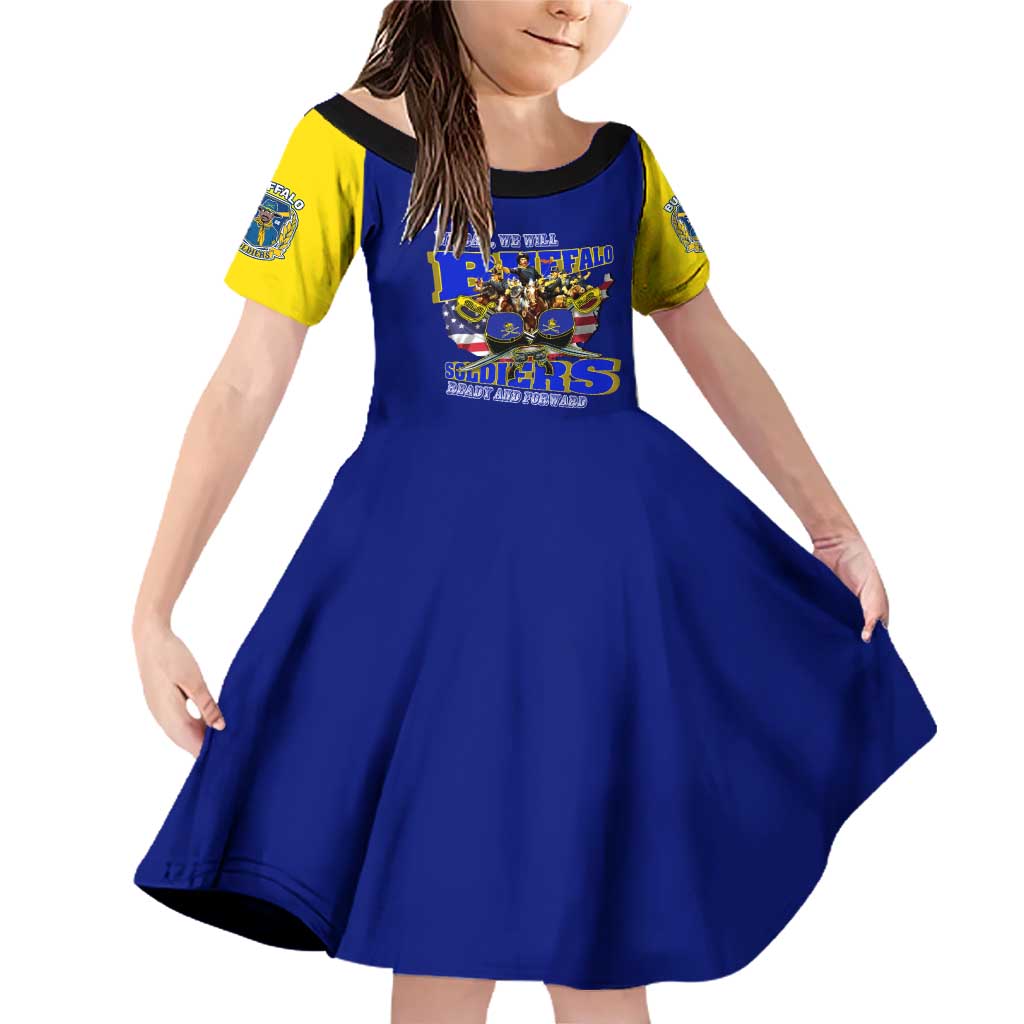 We Can We Will Buffalo Soldiers Family Matching Off Shoulder Short Dress and Hawaiian Shirt Ready and Forward