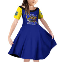 We Can We Will Buffalo Soldiers Family Matching Off Shoulder Short Dress and Hawaiian Shirt Ready and Forward