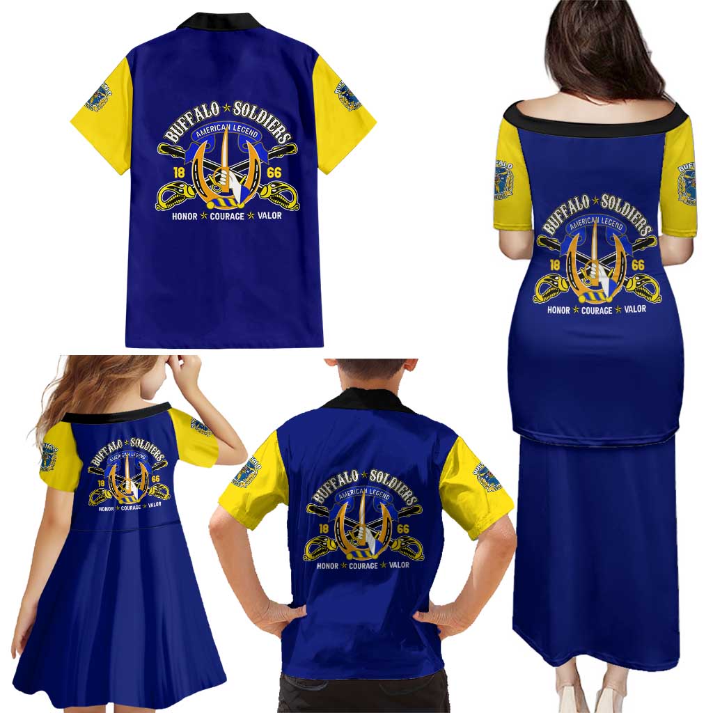 We Can We Will Buffalo Soldiers Family Matching Puletasi and Hawaiian Shirt Ready and Forward