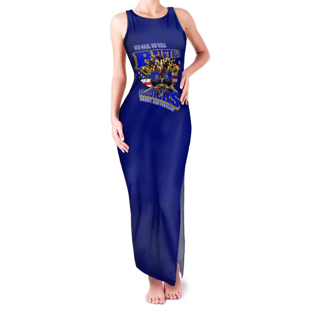 We Can We Will Buffalo Soldiers Family Matching Tank Maxi Dress and Hawaiian Shirt Ready and Forward
