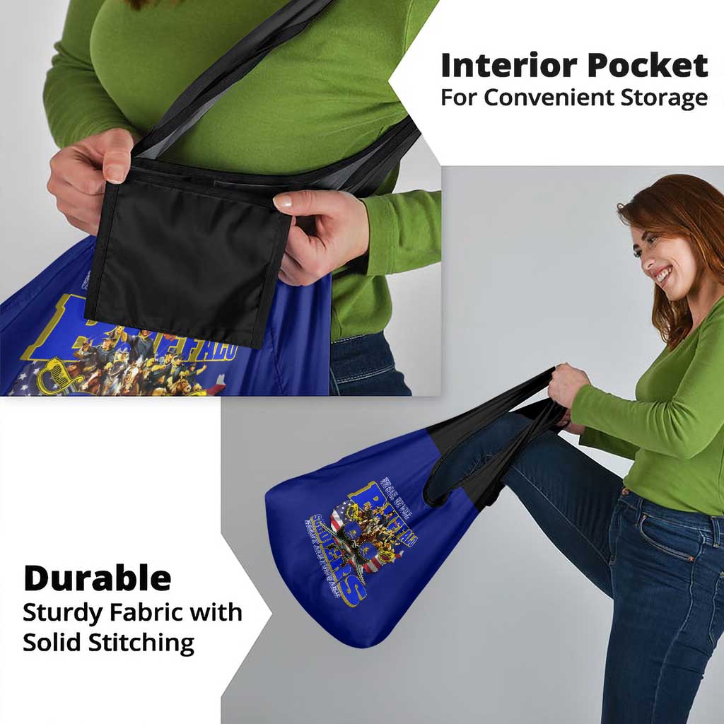 We Can We Will Buffalo Soldiers Grocery Bag Ready and Forward