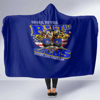 We Can We Will Buffalo Soldiers Hooded Blanket Ready and Forward
