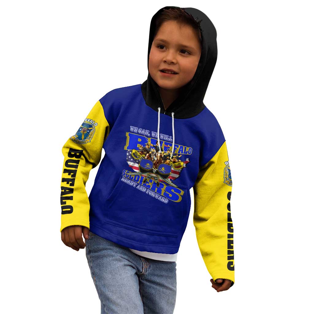 We Can We Will Buffalo Soldiers Kid Hoodie Ready and Forward