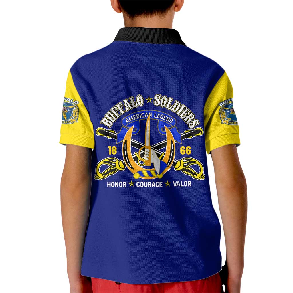 We Can We Will Buffalo Soldiers Kid Polo Shirt Ready and Forward