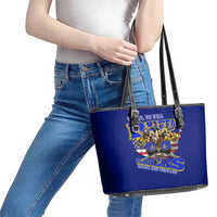 We Can We Will Buffalo Soldiers Leather Tote Bag Ready and Forward