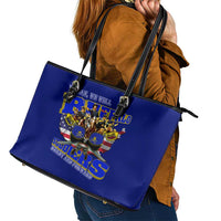 We Can We Will Buffalo Soldiers Leather Tote Bag Ready and Forward