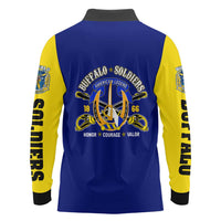 We Can We Will Buffalo Soldiers Long Sleeve Polo Shirt Ready and Forward
